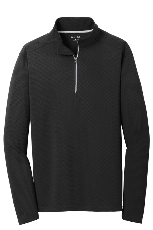 Sport-Tek® Sport-Wick® Textured 1/4-Zip Pullover