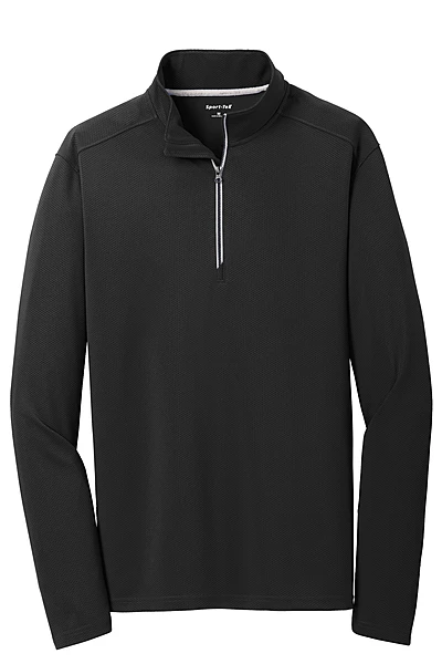 Sport-Tek® Women's Sport-Wick® Textured 1/4-Zip Pullover